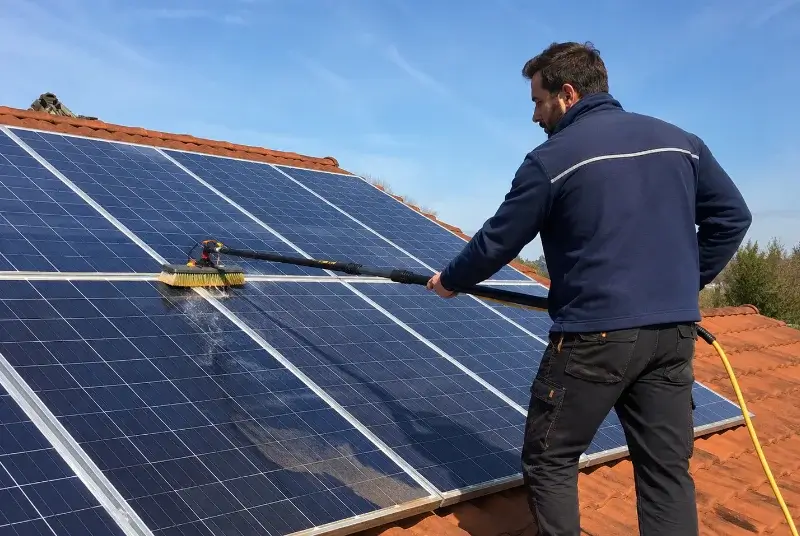 Nettoyage et entretien de panneaux solaires à Saint-Amans-Valtoret